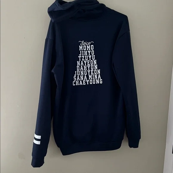 Twice Logo Navy Blue Hoodie - Picture 2 of 6